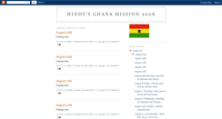 Desktop Screenshot of mindysghanamission.blogspot.com