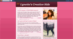 Desktop Screenshot of lynettescreativeside.blogspot.com