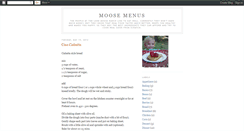 Desktop Screenshot of moosemenus.blogspot.com