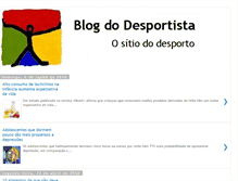 Tablet Screenshot of blogdodesportista.blogspot.com