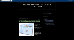 Desktop Screenshot of formatfactory.blogspot.com