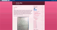 Desktop Screenshot of ainsleymcd.blogspot.com
