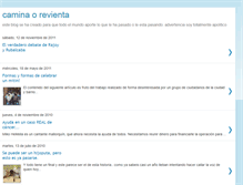 Tablet Screenshot of caminarevienta.blogspot.com