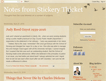 Tablet Screenshot of notesfromstickerythicket.blogspot.com