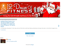 Tablet Screenshot of 12daysoffitness.blogspot.com