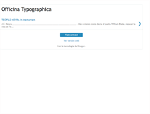 Tablet Screenshot of officina-typographica.blogspot.com