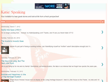 Tablet Screenshot of katiespeaking.blogspot.com