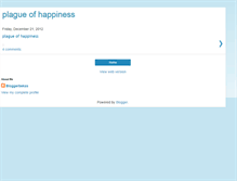 Tablet Screenshot of plagueofhappiness.blogspot.com