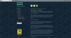 Desktop Screenshot of crackedmonocle.blogspot.com