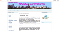 Desktop Screenshot of gazetamaringaense.blogspot.com