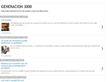 Tablet Screenshot of generacion3000.blogspot.com