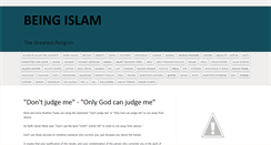 Desktop Screenshot of being-islam.blogspot.com