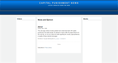 Desktop Screenshot of capitalpunishmentnews.blogspot.com