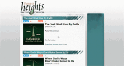 Desktop Screenshot of forestheightsbaptist.blogspot.com