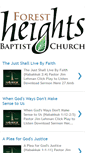 Mobile Screenshot of forestheightsbaptist.blogspot.com