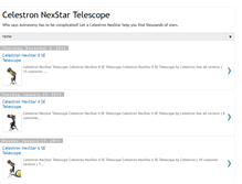Tablet Screenshot of celestronnexstartelescope.blogspot.com
