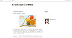 Desktop Screenshot of healthbackintofitness.blogspot.com