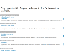 Tablet Screenshot of blogopportunite.blogspot.com