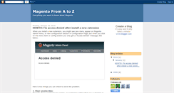 Desktop Screenshot of magentoaz.blogspot.com