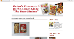 Desktop Screenshot of debra-tastekitchen.blogspot.com