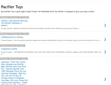 Tablet Screenshot of pacifiertoys.blogspot.com