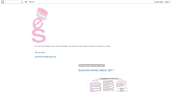 Desktop Screenshot of essentialsweetsbydia.blogspot.com