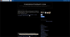 Desktop Screenshot of findgrouptherapy.blogspot.com