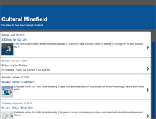 Tablet Screenshot of culturalminefield.blogspot.com