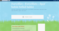 Desktop Screenshot of forvetbet1.blogspot.com