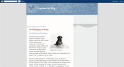 Desktop Screenshot of dog-mental-blog.blogspot.com