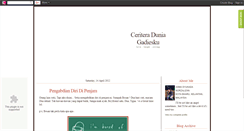 Desktop Screenshot of gadiesblogger.blogspot.com