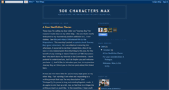 Desktop Screenshot of 500charactersmax.blogspot.com