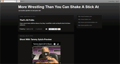 Desktop Screenshot of morewrestlingthanyoucanshakeastickat.blogspot.com