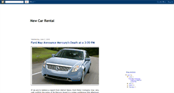 Desktop Screenshot of newcarrental.blogspot.com