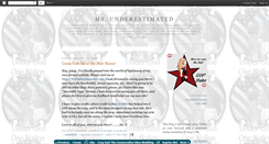 Desktop Screenshot of msunderestimated.blogspot.com