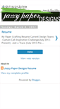 Mobile Screenshot of jazzypaperresume.blogspot.com
