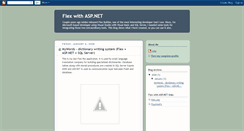 Desktop Screenshot of flex-aspnet.blogspot.com
