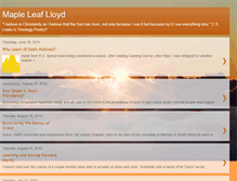 Tablet Screenshot of mapleleaflloyd.blogspot.com