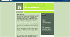 Desktop Screenshot of lifeweknow.blogspot.com