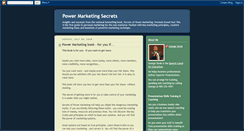 Desktop Screenshot of powermarketingsecrets.blogspot.com