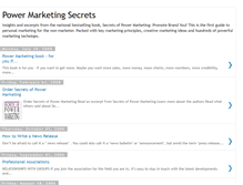 Tablet Screenshot of powermarketingsecrets.blogspot.com