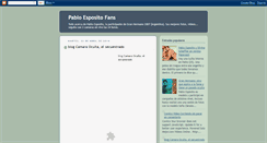 Desktop Screenshot of pabloespositofans.blogspot.com
