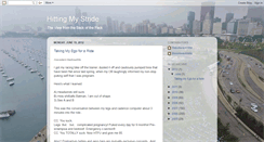 Desktop Screenshot of hitmystride.blogspot.com