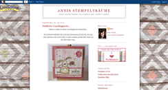 Desktop Screenshot of annis-stempeltraeume.blogspot.com