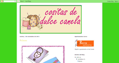 Desktop Screenshot of cositasdedulcecanela.blogspot.com