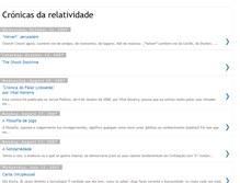 Tablet Screenshot of cronicasdarelatividade.blogspot.com