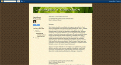 Desktop Screenshot of liderazgoyeducacion.blogspot.com