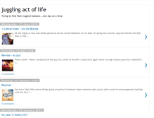 Tablet Screenshot of juggelingactoflife.blogspot.com
