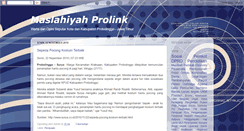 Desktop Screenshot of maslahiyah-prolink.blogspot.com