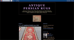 Desktop Screenshot of antiquepersianrugs.blogspot.com